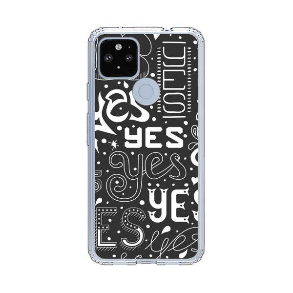 Bold Playful Typography Yes Pattern Google Pixel 4a 5G Case