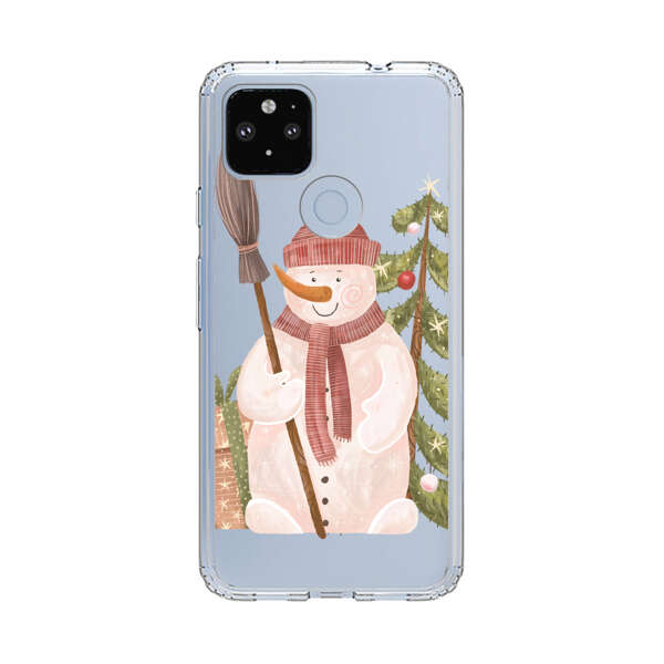 Charming Winter Snowman Illustration Google Pixel 4a 5G Case