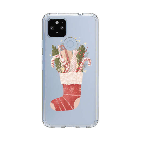 Christmas Stocking with Gifts and Candy Canes Google Pixel 4a 5G Case
