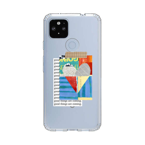 Colorful Abstract Collage with Geometric Shapes Google Pixel 4a 5G Case