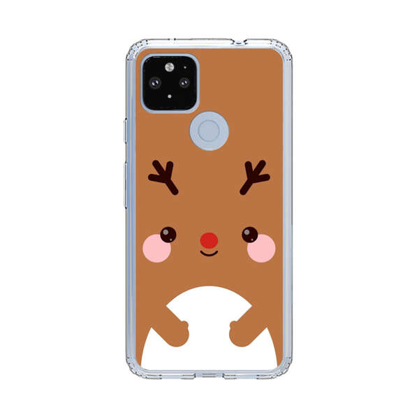 Cute Minimalist Reindeer Cartoon Google Pixel 4a 5G Case