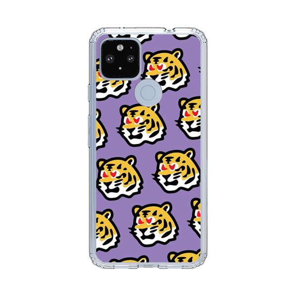 Cute Tiger with Heart Eyes Pattern Google Pixel 4a 5G Case