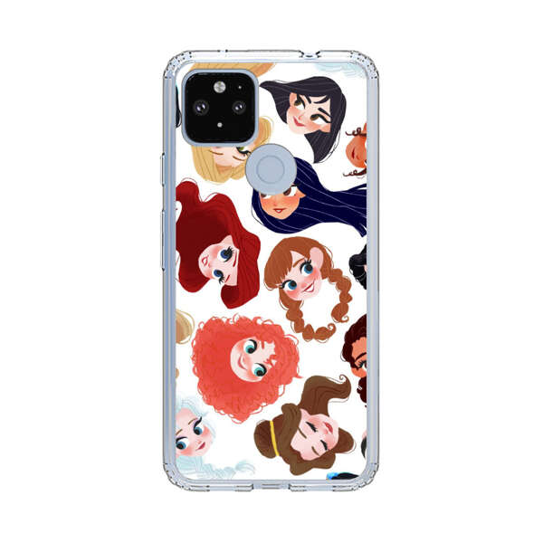 Diverse Animated Girl Faces Google Pixel 4a 5G Case