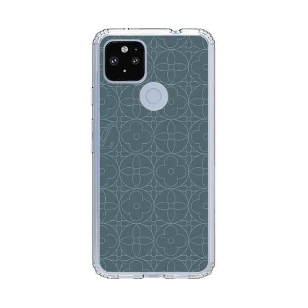 Elegant Blue Geometric Floral Pattern Google Pixel 4a 5G Case