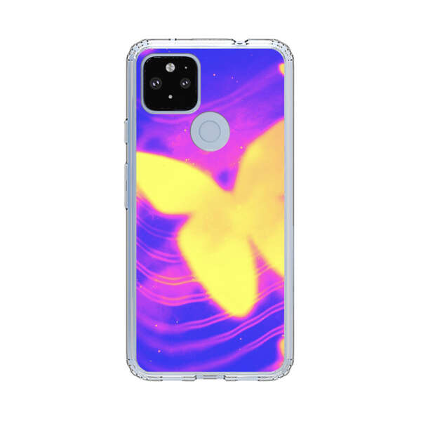 Glowing Purple and Yellow Butterflies Google Pixel 4a 5G Case