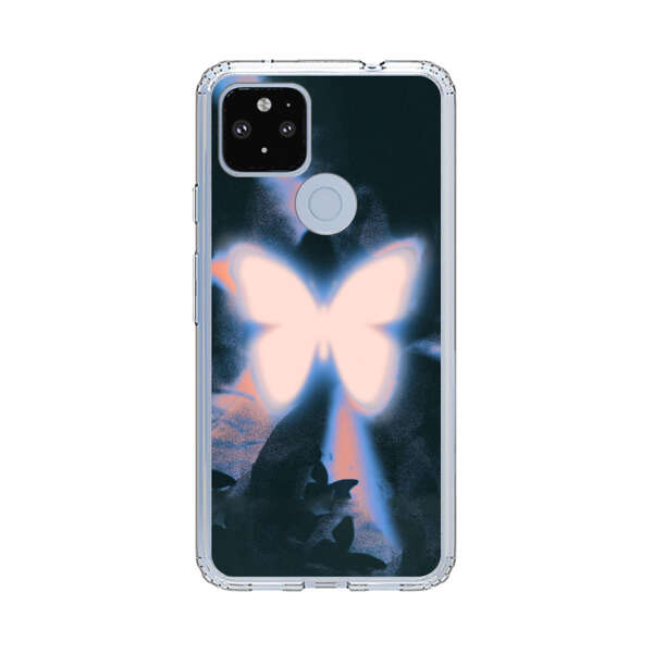 Glowing White Butterfly Google Pixel 4a 5G Case