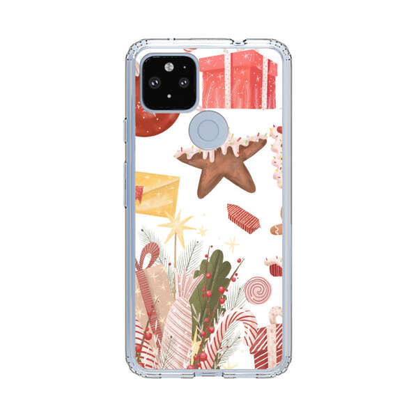 Holiday Gingerbread Candy Cane Gifts Google Pixel 4a 5G Case