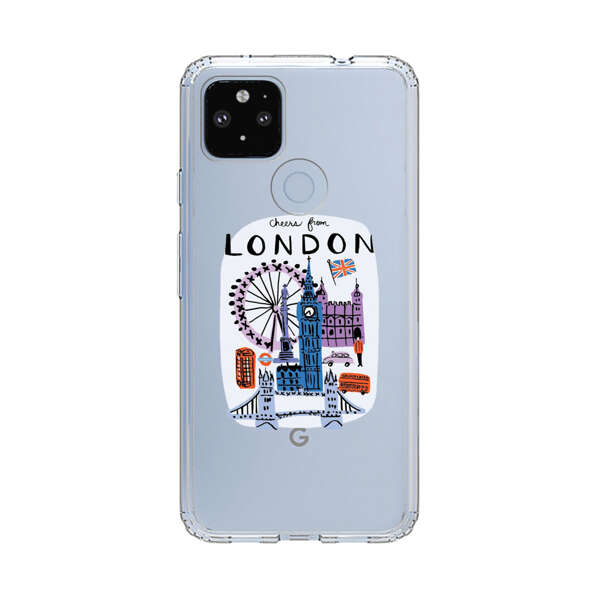 London Iconic Landmarks Illustration Google Pixel 4a 5G Case
