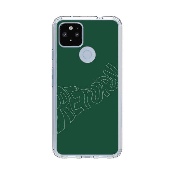 Minimalist Green Wavy Return Text Google Pixel 4a 5G Case