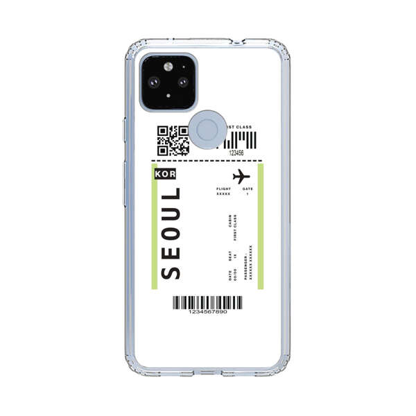 Minimalist Seoul Boarding Pass Google Pixel 4a 5G Case
