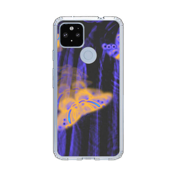 Neon Glowing Butterflies Google Pixel 4a 5G Case