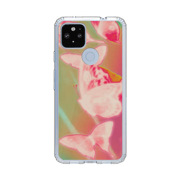 Pink Butterflies Dreamy Colorful Background Google Pixel 4a 5G Case