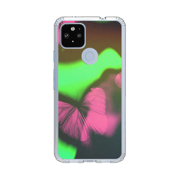 Pink Butterflies Green Background Google Pixel 4a 5G Case