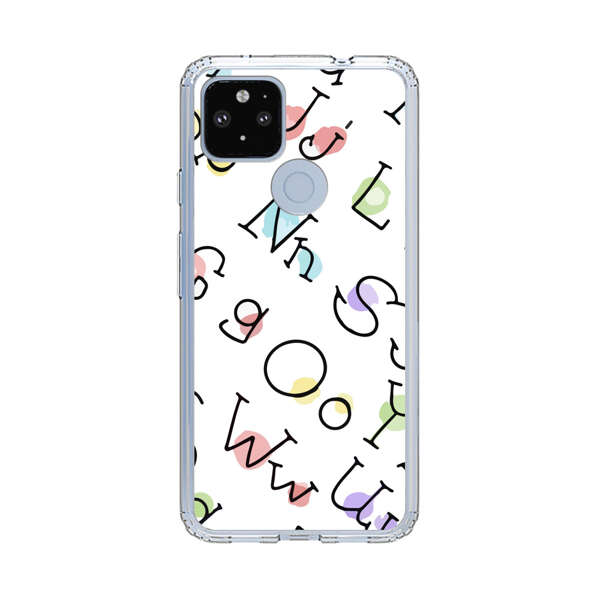 Playful Alphabet Pattern with Colorful Letters Google Pixel 4a 5G Case
