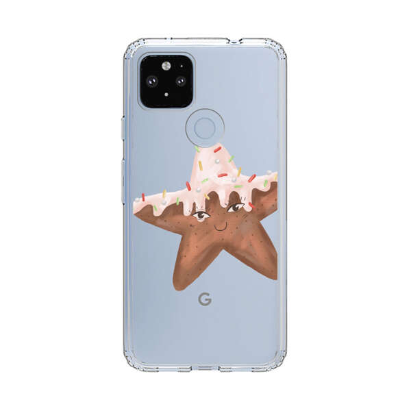 Smiling Gingerbread Star Cookie Google Pixel 4a 5G Case