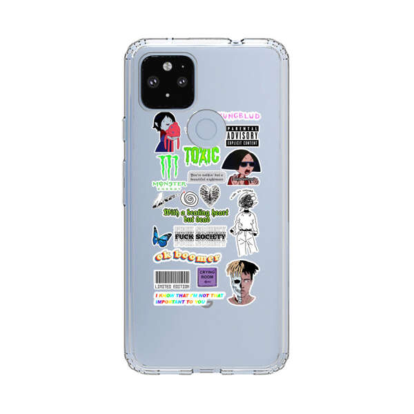 Sticker Collage Edgy Expressive Pop Culture Google Pixel 4a 5G Case