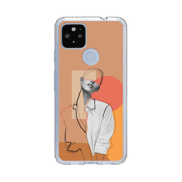 Stylish Abstract Portrait Art Google Pixel 4a 5G Case