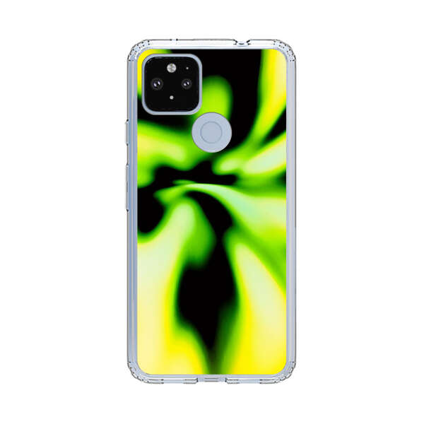 Vibrant Abstract Green and Yellow Swirl Google Pixel 4a 5G Case