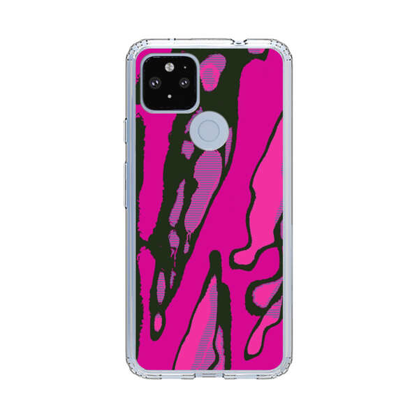 Vibrant Abstract Magenta Black Pattern Google Pixel 4a 5G Case