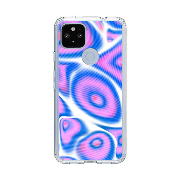 Vibrant Abstract Pink and Blue Swirl Pattern Google Pixel 4a 5G Case
