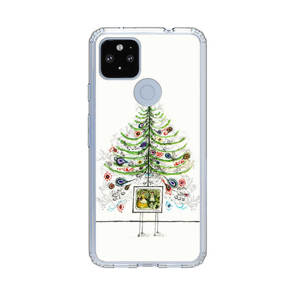 Whimsical Christmas Tree Artistic Design Google Pixel 4a 5G Case