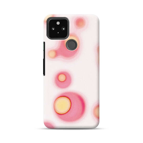 Abstract Pink and Yellow Blobs Google Pixel 4a 5G Hard Case