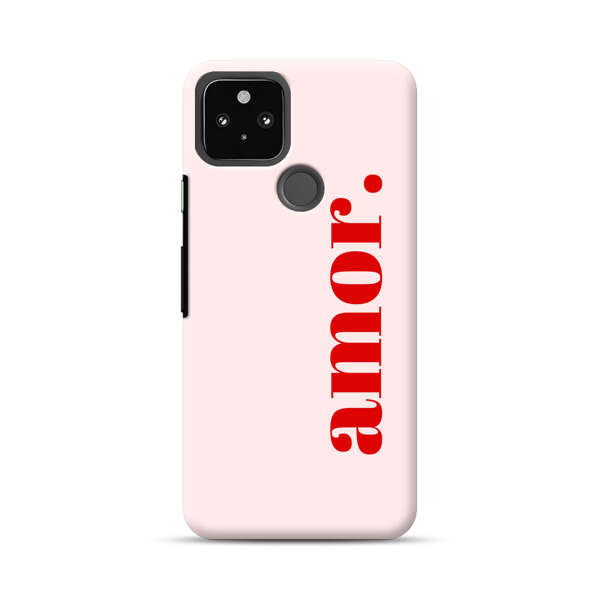Amor Love Bold Red Text Google Pixel 4a 5G Hard Case