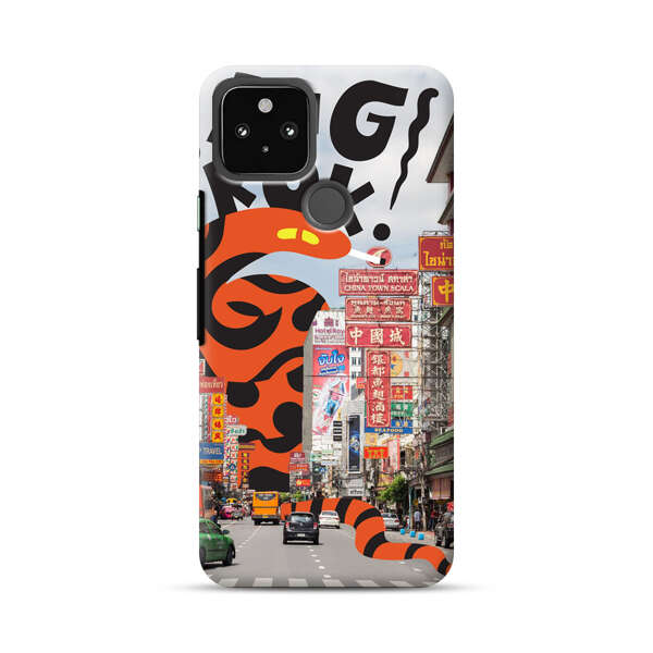 Bangkok Chinatown Snake Street Scene Google Pixel 4a 5G Hard Case
