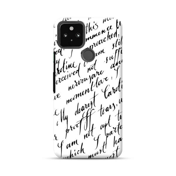 Handwritten Calligraphy Google Pixel 4a 5G Hard Case