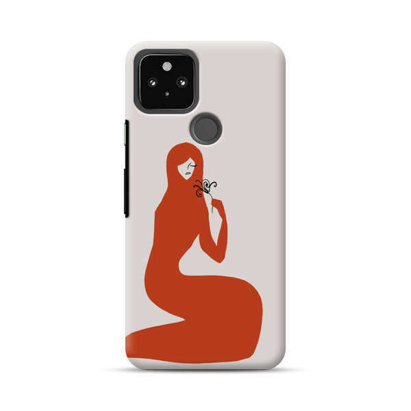 Minimalist Abstract Woman Silhouette Google Pixel 4a 5G Hard Case
