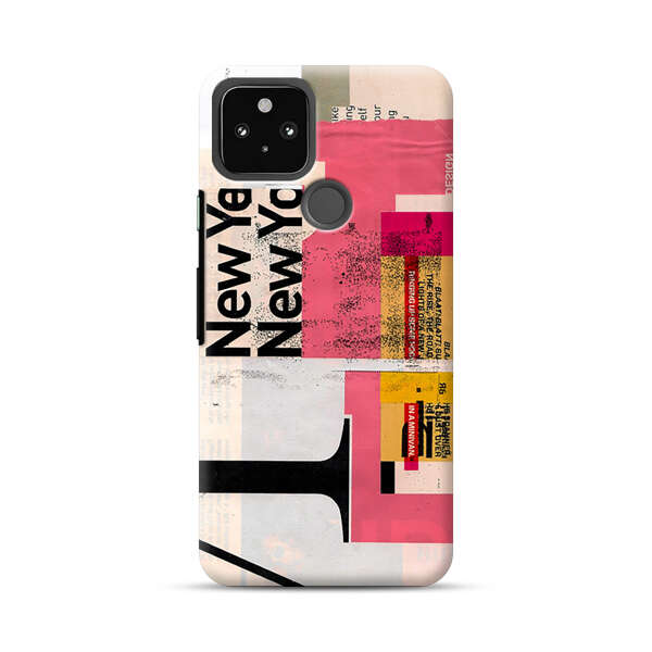 Modern Abstract Collage Artwork Google Pixel 4a 5G Hard Case