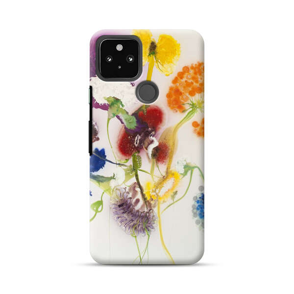 Vibrant Abstract Floral Artwork Google Pixel 4a 5G Hard Case