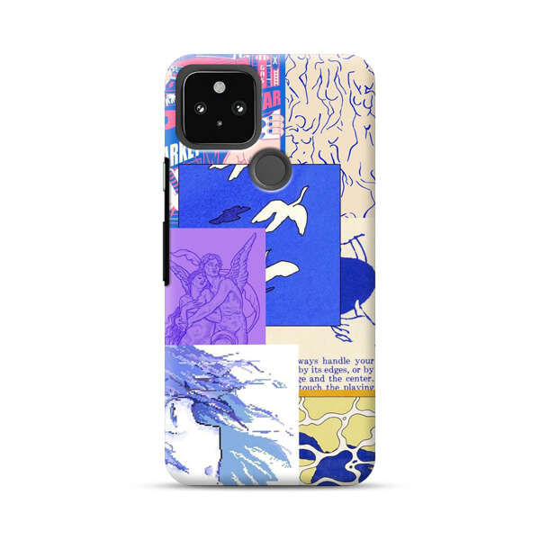 Vibrant Retro Pop Art Collage Google Pixel 4a 5G Hard Case