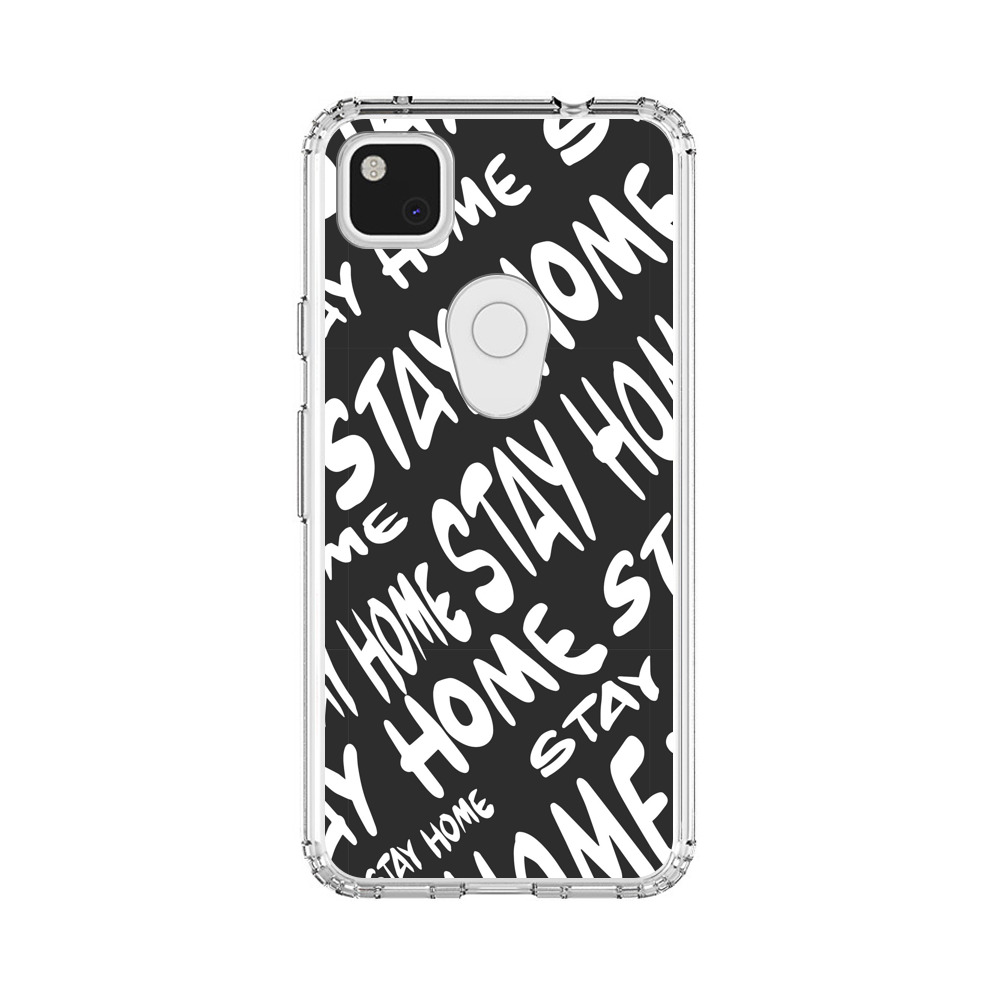 Stay Home Pattern Google Pixel 4a Case