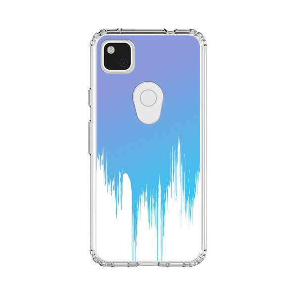 Abstract Blue and Purple Dripping Paint Google Pixel 4a Case