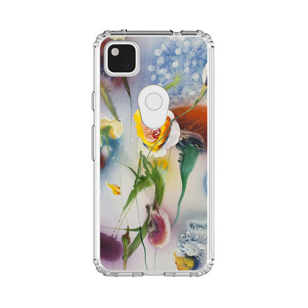 Abstract Colorful Flowers Google Pixel 4a Case
