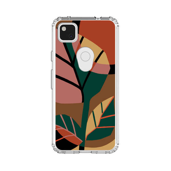 Abstract Geometric Leaves Design Google Pixel 4a Case