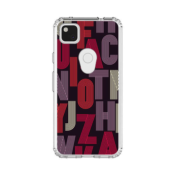 Abstract Letters Pattern Google Pixel 4a Case