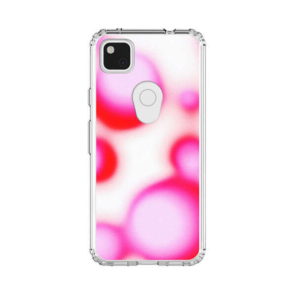 Abstract Pink and Red Blurry Circles Google Pixel 4a Case
