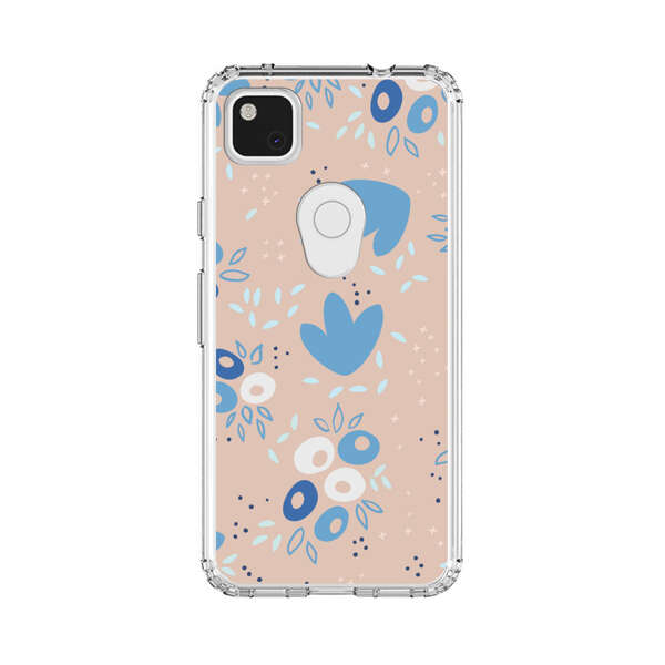 Blue Floral Pattern Google Pixel 4a Case