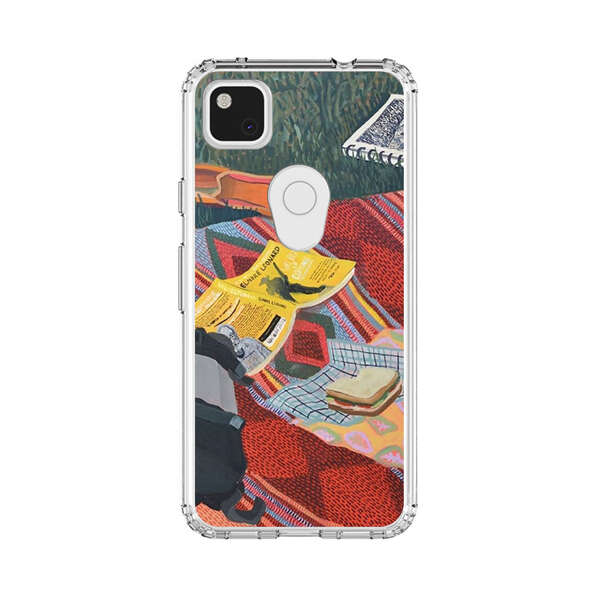 Charming Picnic Scene with Blanket and Food Google Pixel 4a Case