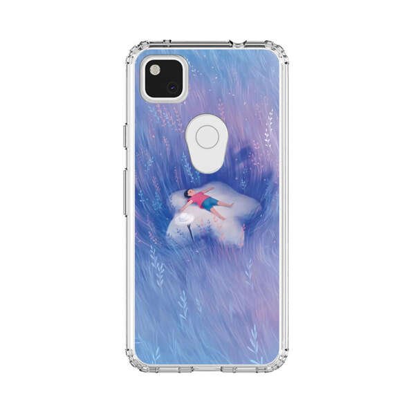 Child Relaxing in Dreamy Field Google Pixel 4a Case