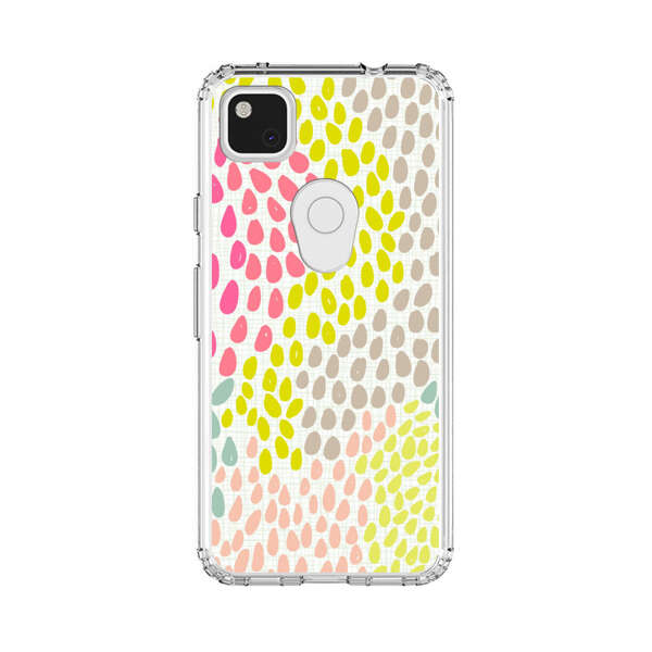 Colorful Abstract Teardrop Pattern Google Pixel 4a Case