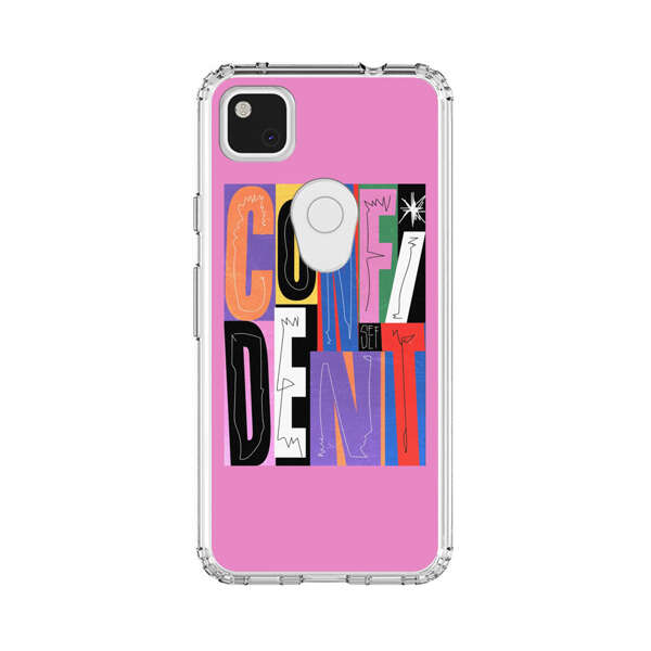 Confident Bold Colorful Typography Google Pixel 4a Case