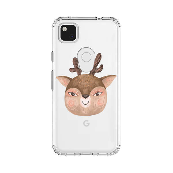 Cute Cartoon Deer Face Google Pixel 4a Case