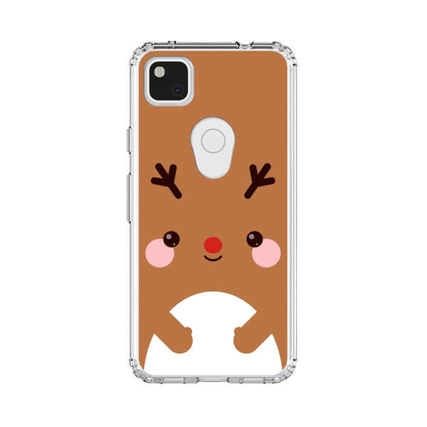 Cute Minimalist Reindeer Cartoon Google Pixel 4a Case