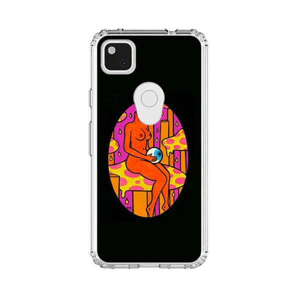 Faceless Nude Figure Holding Sphere Abstract Art Google Pixel 4a Case