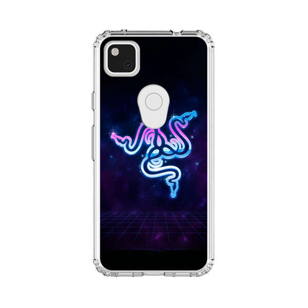 Glowing Neon Triple Snake Google Pixel 4a Case