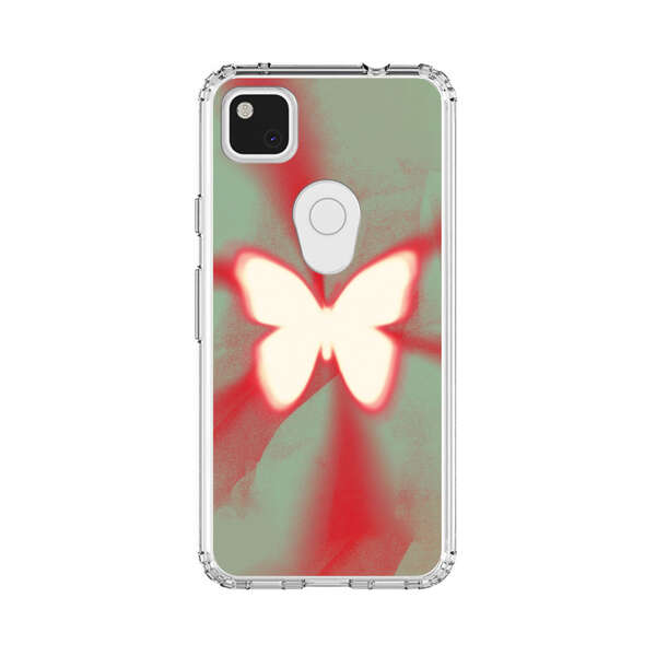 Glowing White Butterfly Abstract Radiant Design Google Pixel 4a Case