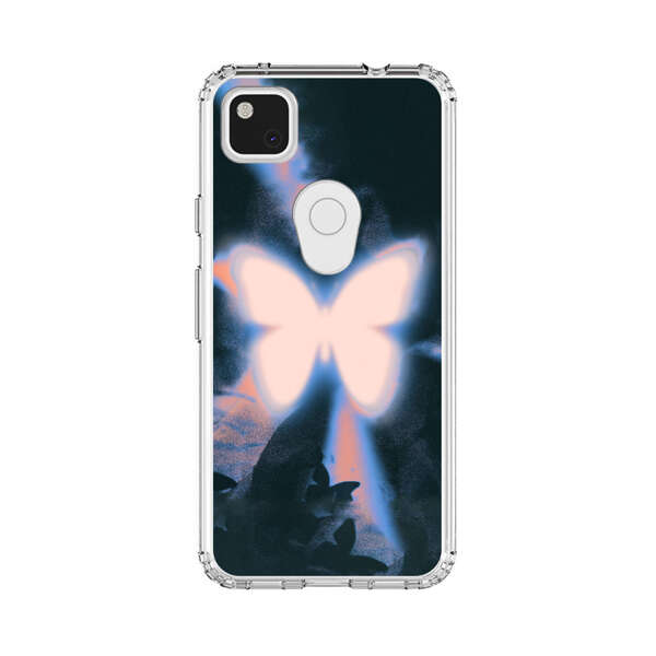 Glowing White Butterfly Google Pixel 4a Case